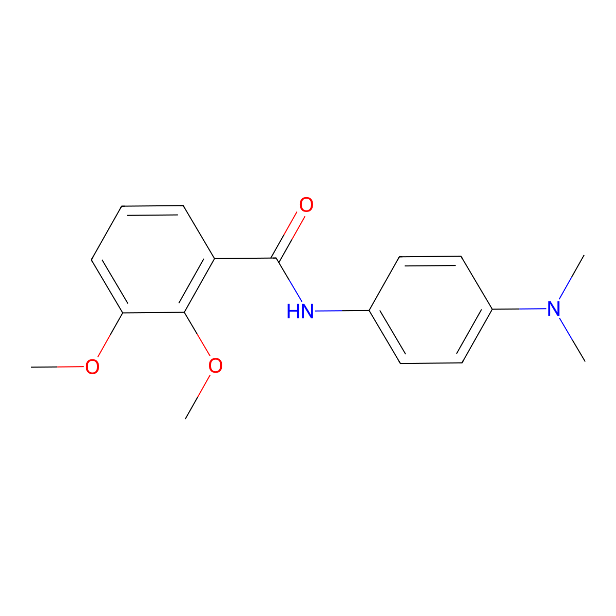 N-[4-(dimethylamino)phenyl]-2,3-dimethoxybenzamide molecular structure, CAS 700854-75-7
