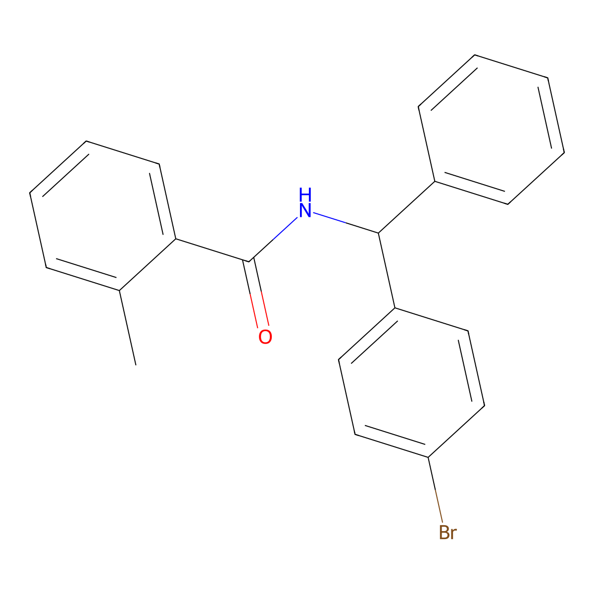 N-[(4-bromophenyl)-phenylmethyl]-2-methylbenzamide molecular structure, CAS 700855-83-0