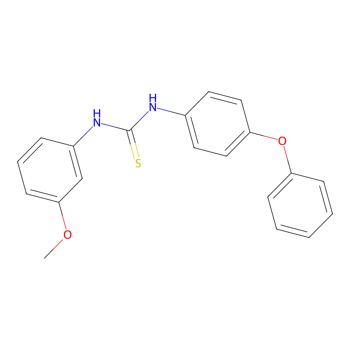 1-(3-Methoxyphenyl)-3-(4-phenoxyphenyl)thiourea molecular structure, CAS 700856-45-7