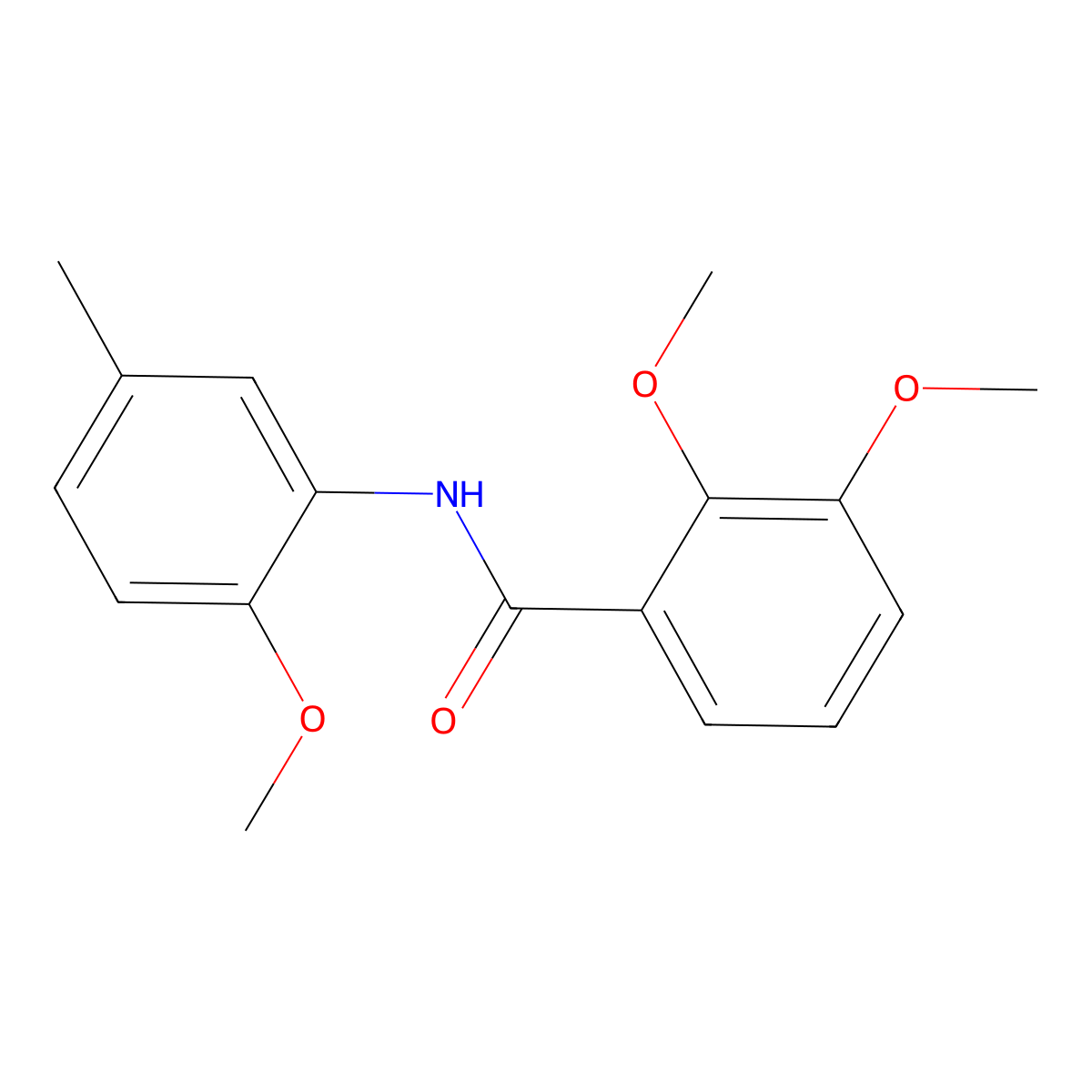 2,3-dimethoxy-N-(2-methoxy-5-methylphenyl)benzamide molecular structure, CAS 700856-66-2
