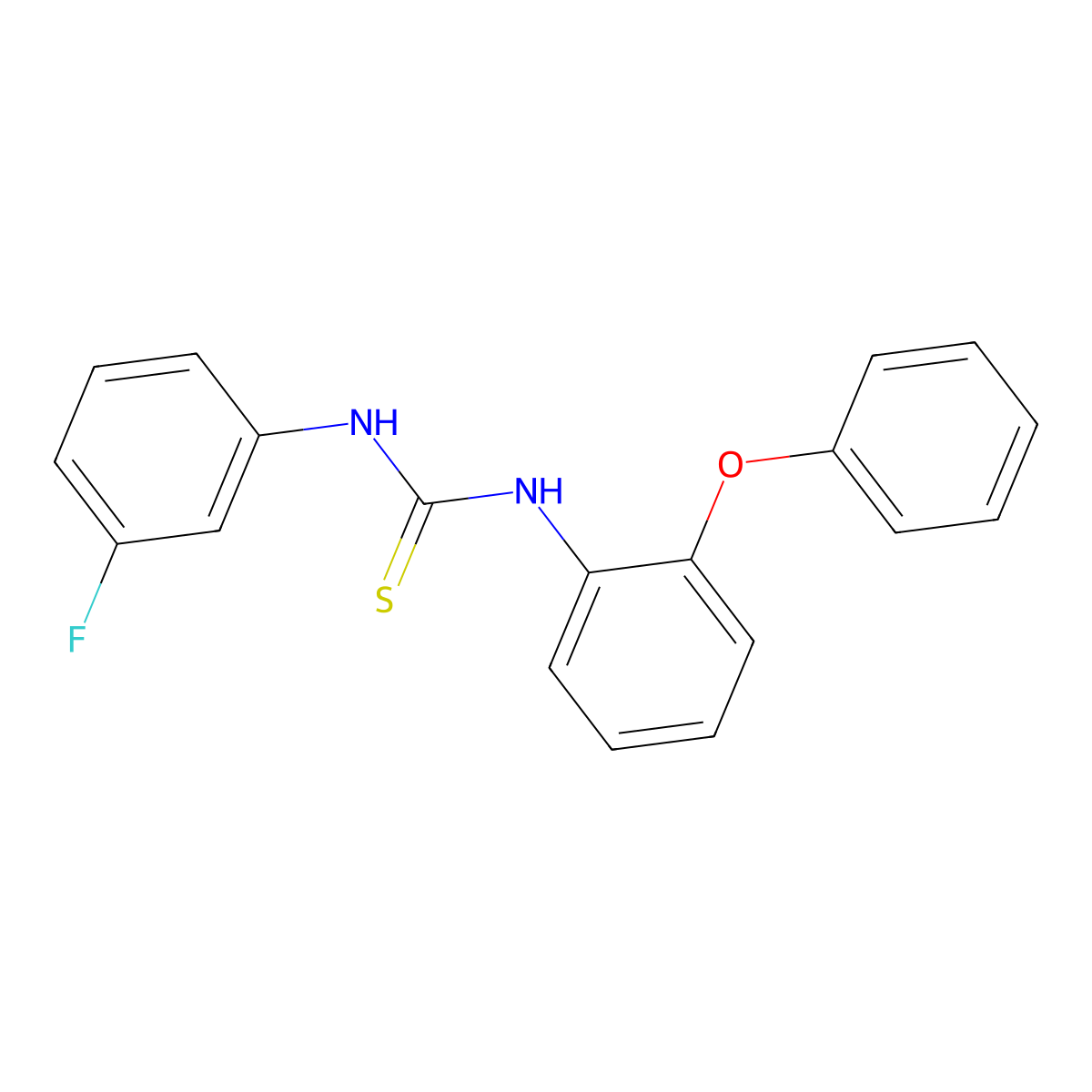 1-(3-Fluorophenyl)-3-(2-phenoxyphenyl)thiourea molecular structure, CAS 700857-29-0