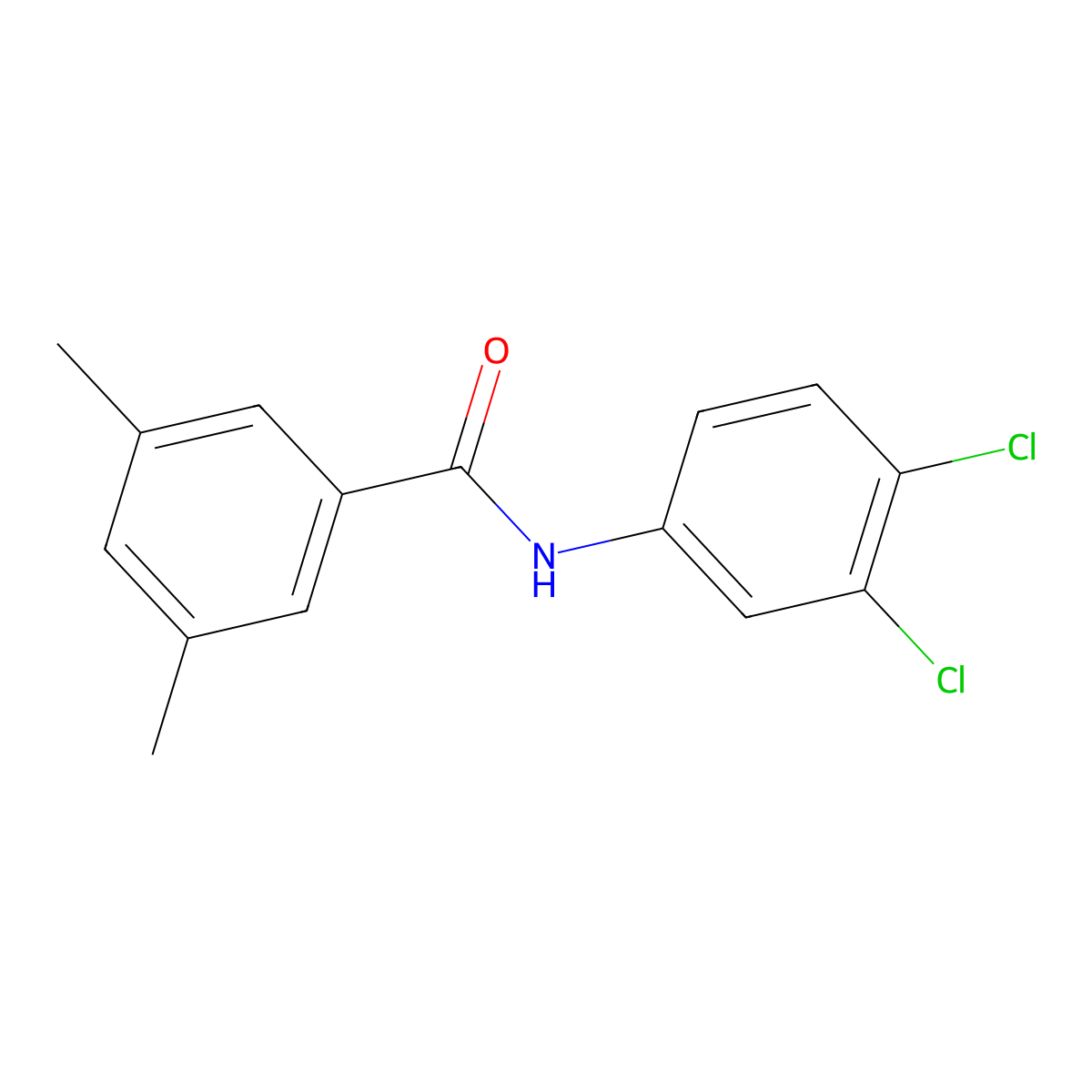 N-(3,4-dichlorophenyl)-3,5-dimethylbenzamide molecular structure, CAS 700857-76-7