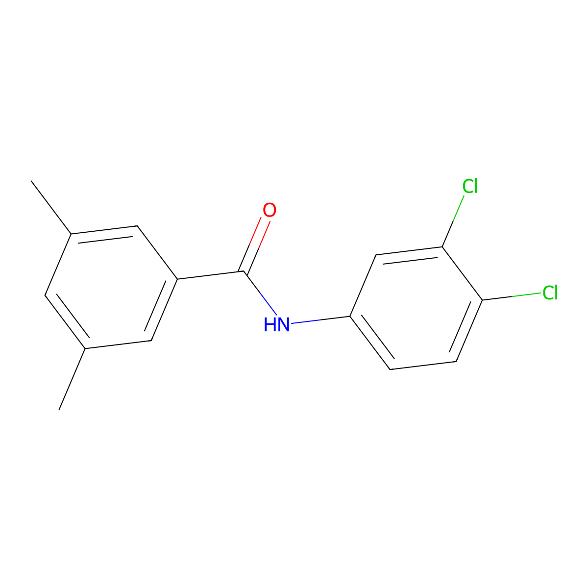 N-(3,4-dichlorophenyl)-3,5-dimethylbenzamide molecular structure, CAS 700857-76-7