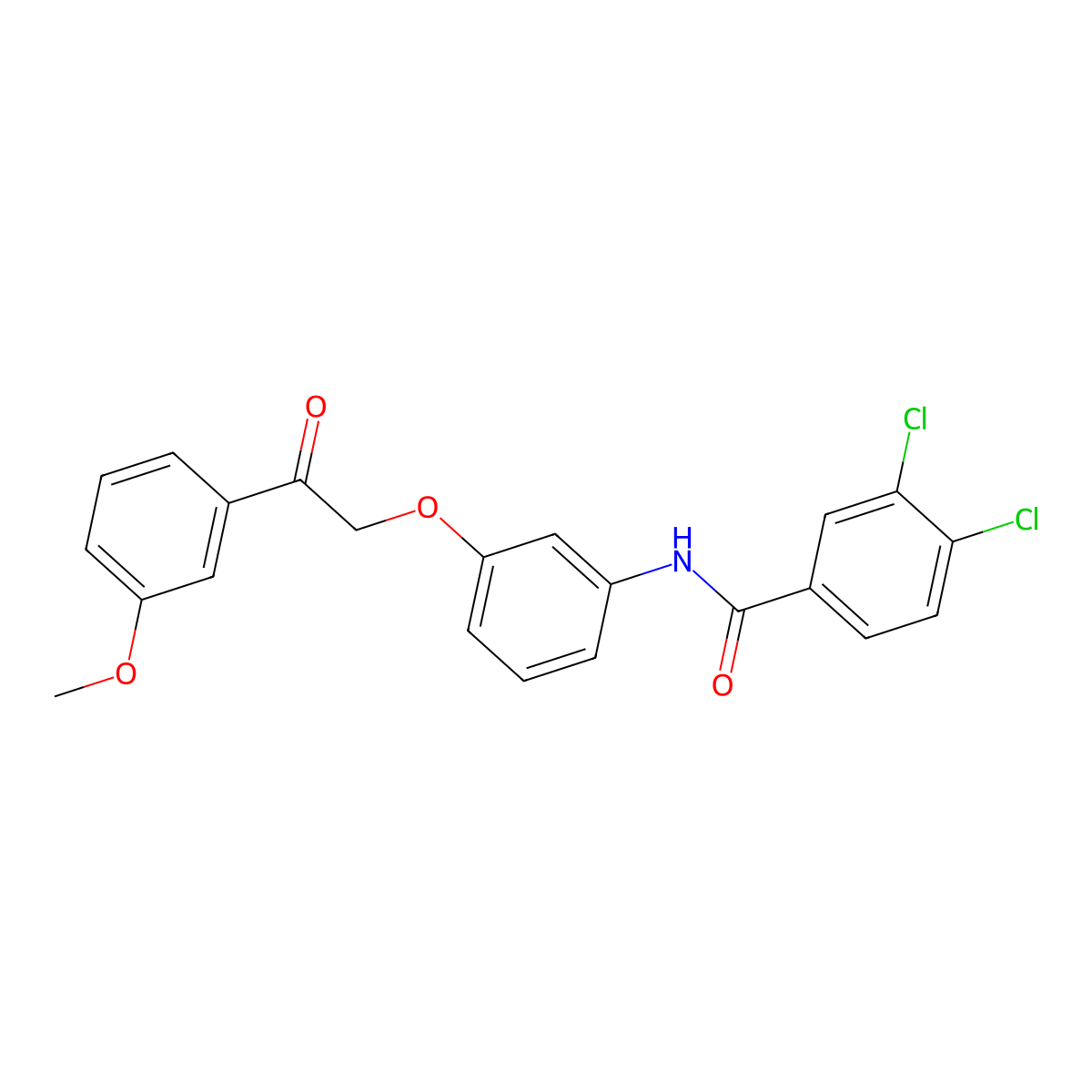3,4-dichloro-N-[3-[2-(3-methoxyphenyl)-2-oxoethoxy]phenyl]benzamide molecular structure, CAS 700857-98-3