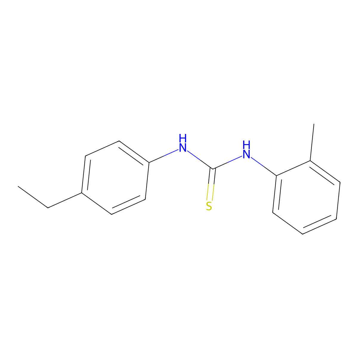 1-(4-Ethylphenyl)-3-(2-methylphenyl)thiourea molecular structure, CAS 700858-37-3