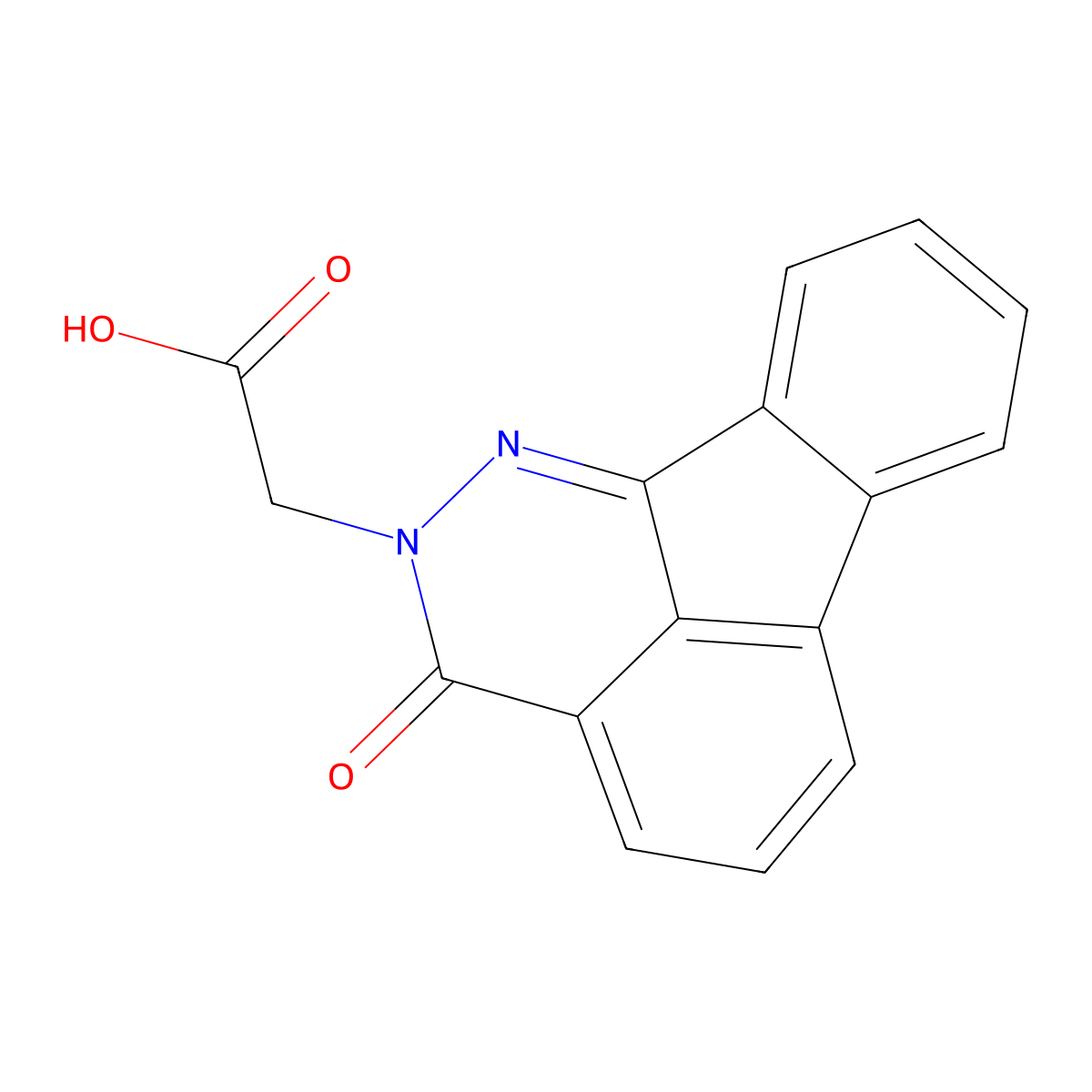 (3-oxoindeno[1,2,3-de]phthalazin-2(3H)-yl)acetic acid molecular structure, CAS 700858-44-2