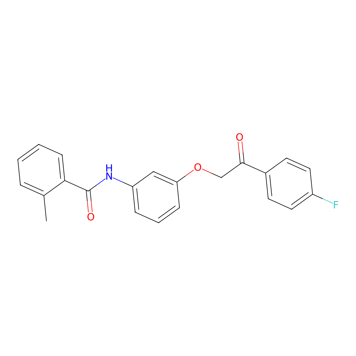 N-[3-[2-(4-fluorophenyl)-2-oxoethoxy]phenyl]-2-methylbenzamide molecular structure, CAS 700858-93-1
