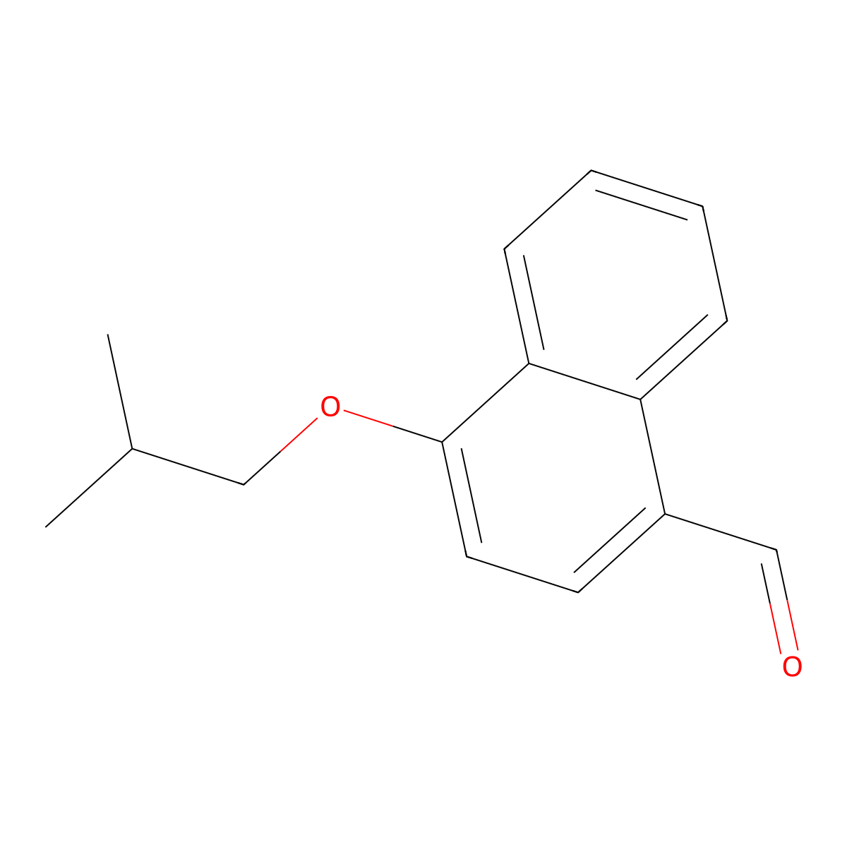 4-(2-Methylpropoxy)naphthalene-1-carbaldehyde molecular structure, CAS 700858-96-4
