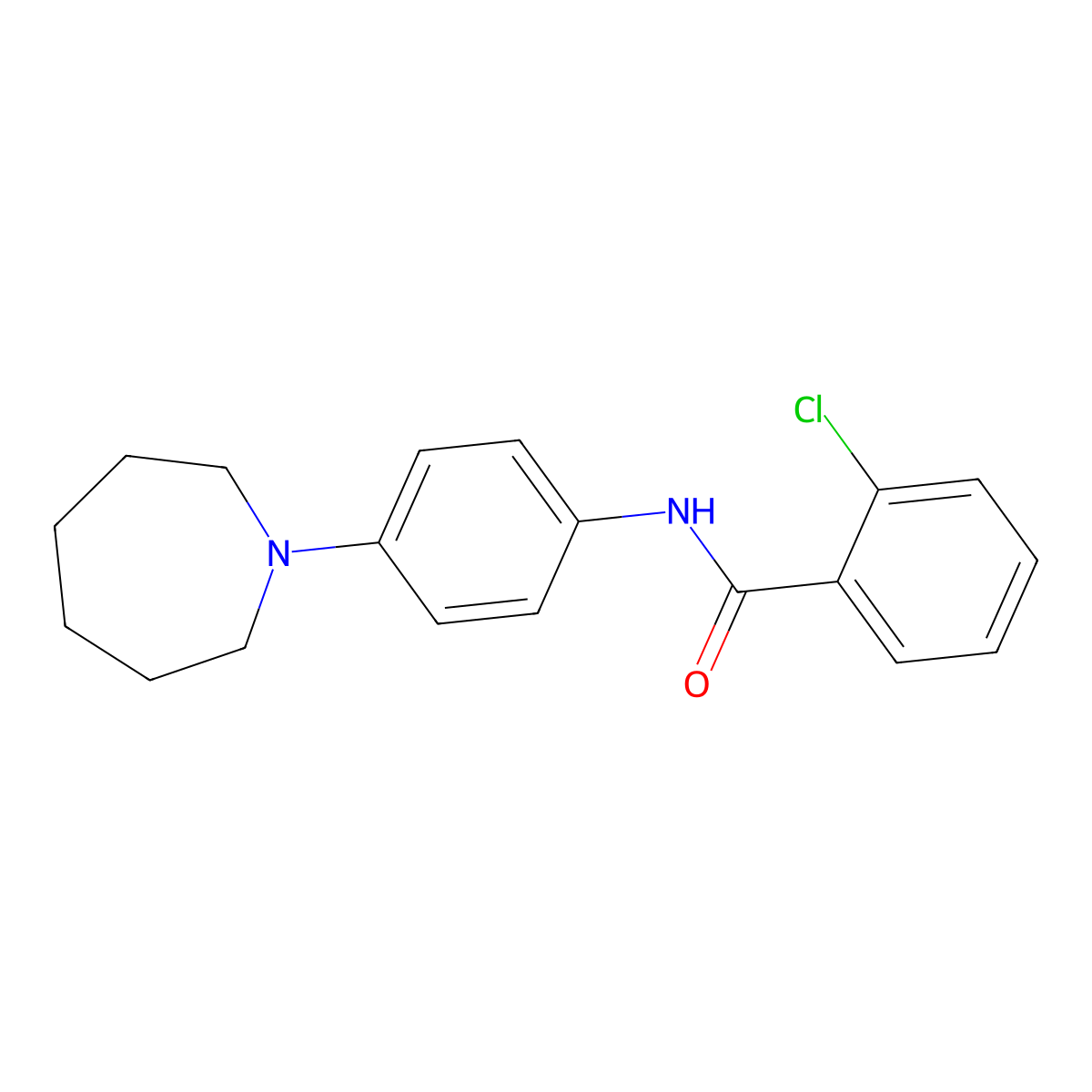 N-[4-(azepan-1-yl)phenyl]-2-chlorobenzamide molecular structure, CAS 700859-38-7