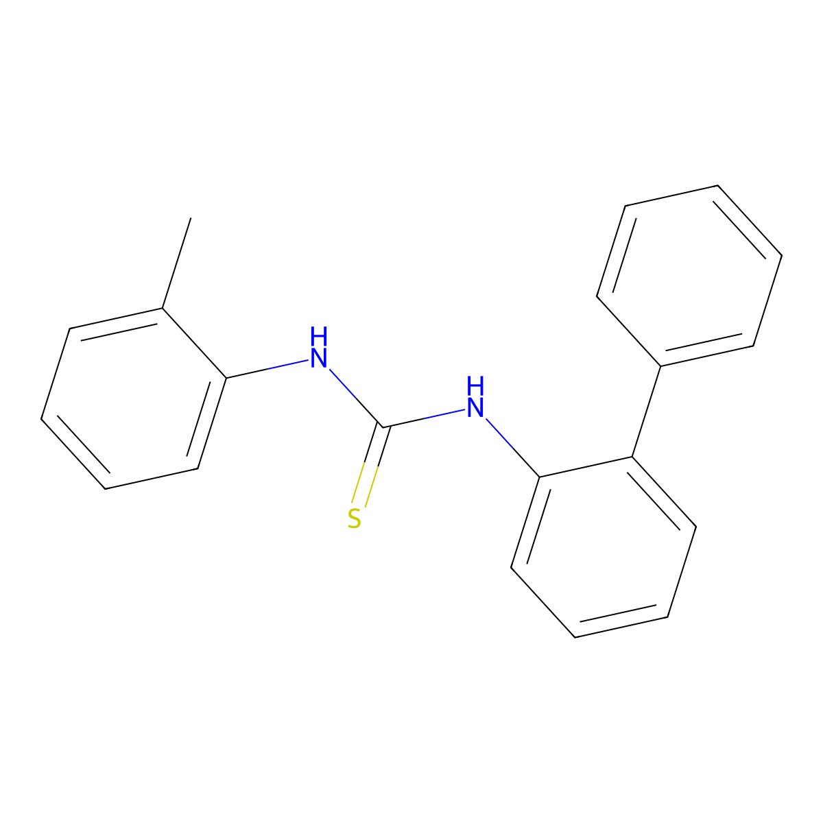 1-Biphenyl-2-yl-3-(2-methylphenyl)thiourea molecular structure, CAS 700859-88-7
