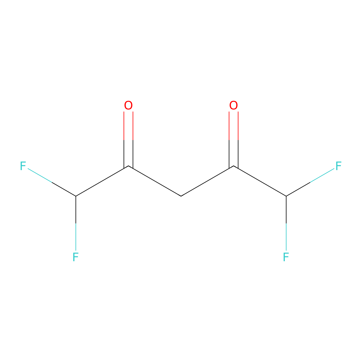 1,1,5,5-Tetrafluoro-2,4-pentanedione molecular structure, CAS 70086-62-3