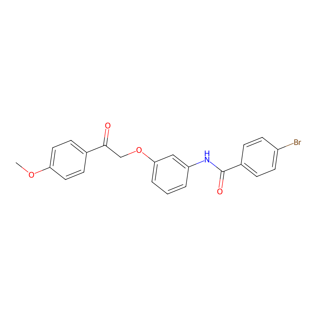 4-bromo-N-[3-[2-(4-methoxyphenyl)-2-oxoethoxy]phenyl]benzamide molecular structure, CAS 700860-49-7