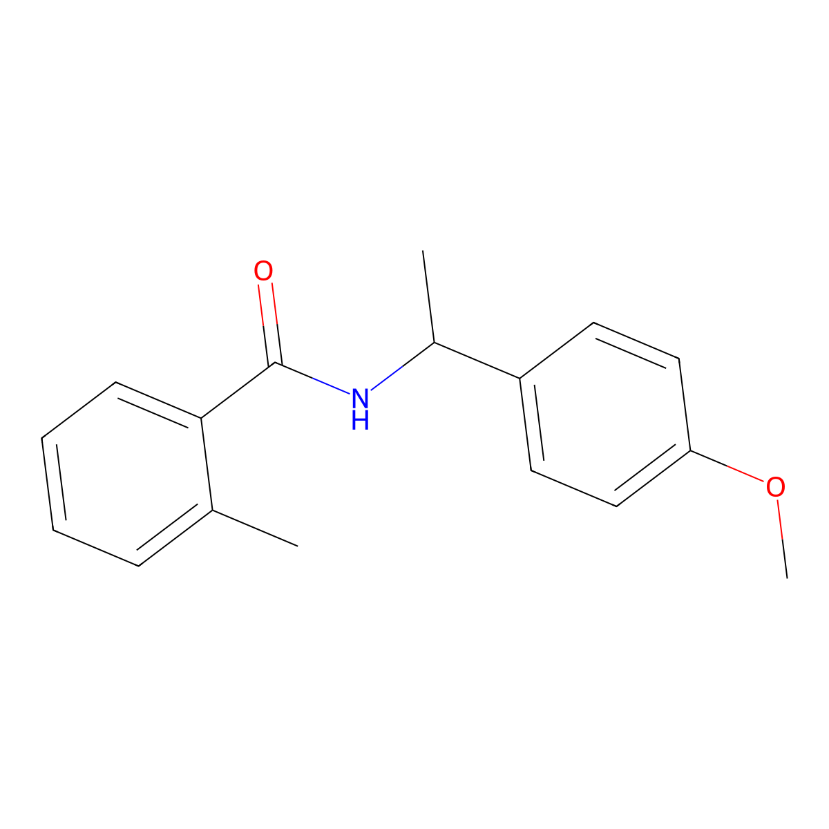 N-[1-(4-methoxyphenyl)ethyl]-2-methylbenzamide molecular structure, CAS 700860-70-4