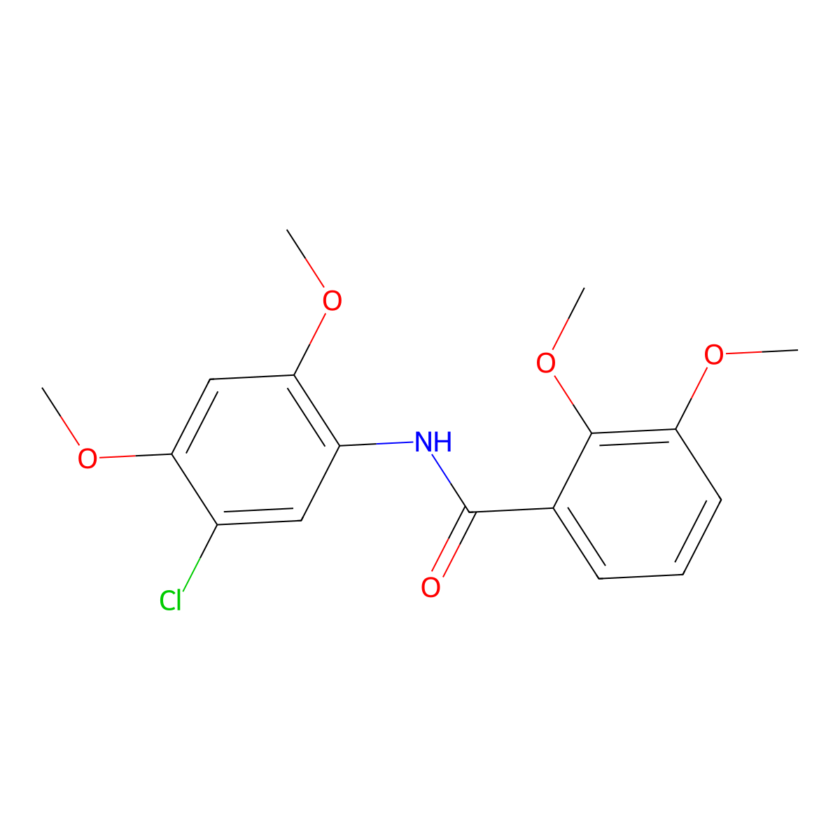 N-(5-chloro-2,4-dimethoxyphenyl)-2,3-dimethoxybenzamide molecular structure, CAS 700860-81-7