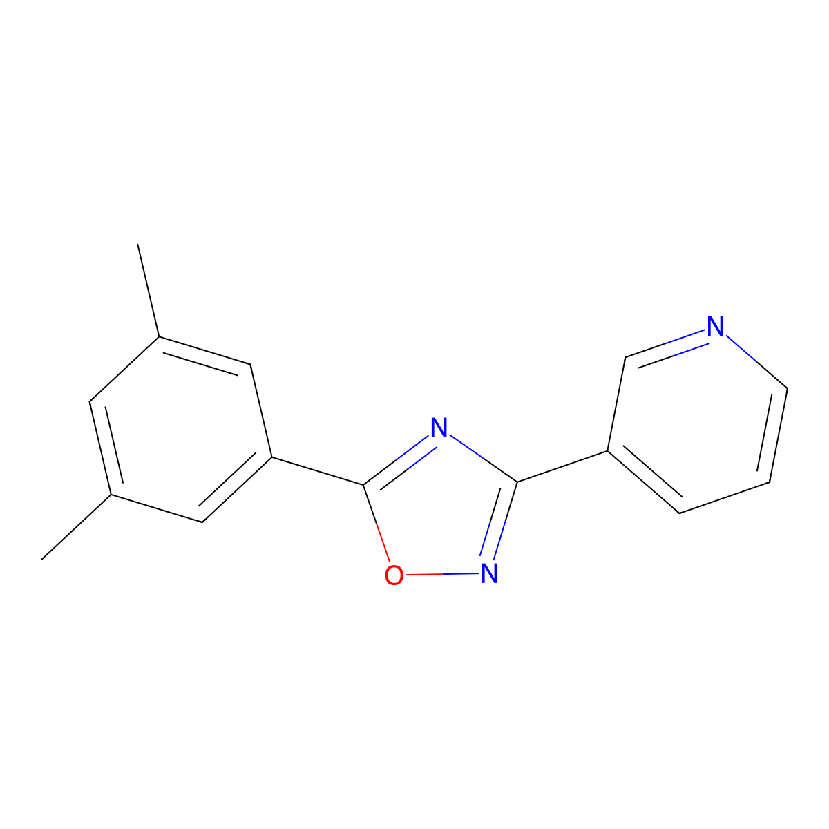 5-(3,5-Dimethylphenyl)-3-pyridin-3-yl-1,2,4-oxadiazole molecular structure, CAS 700861-97-8