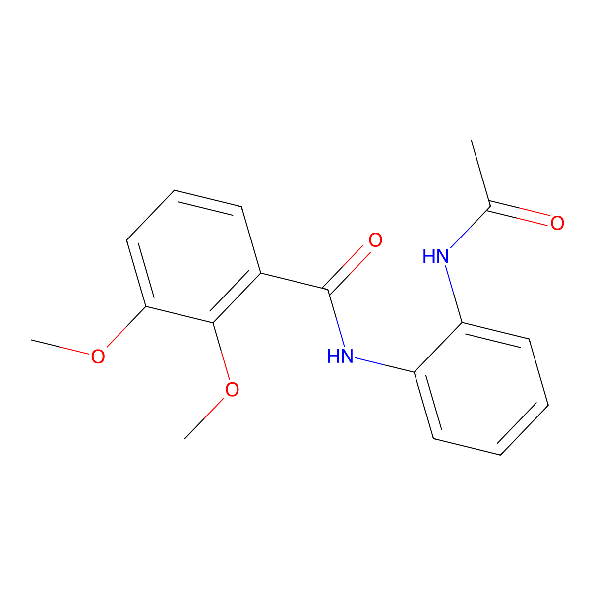 N-(2-acetamidophenyl)-2,3-dimethoxybenzamide molecular structure, CAS 700862-43-7