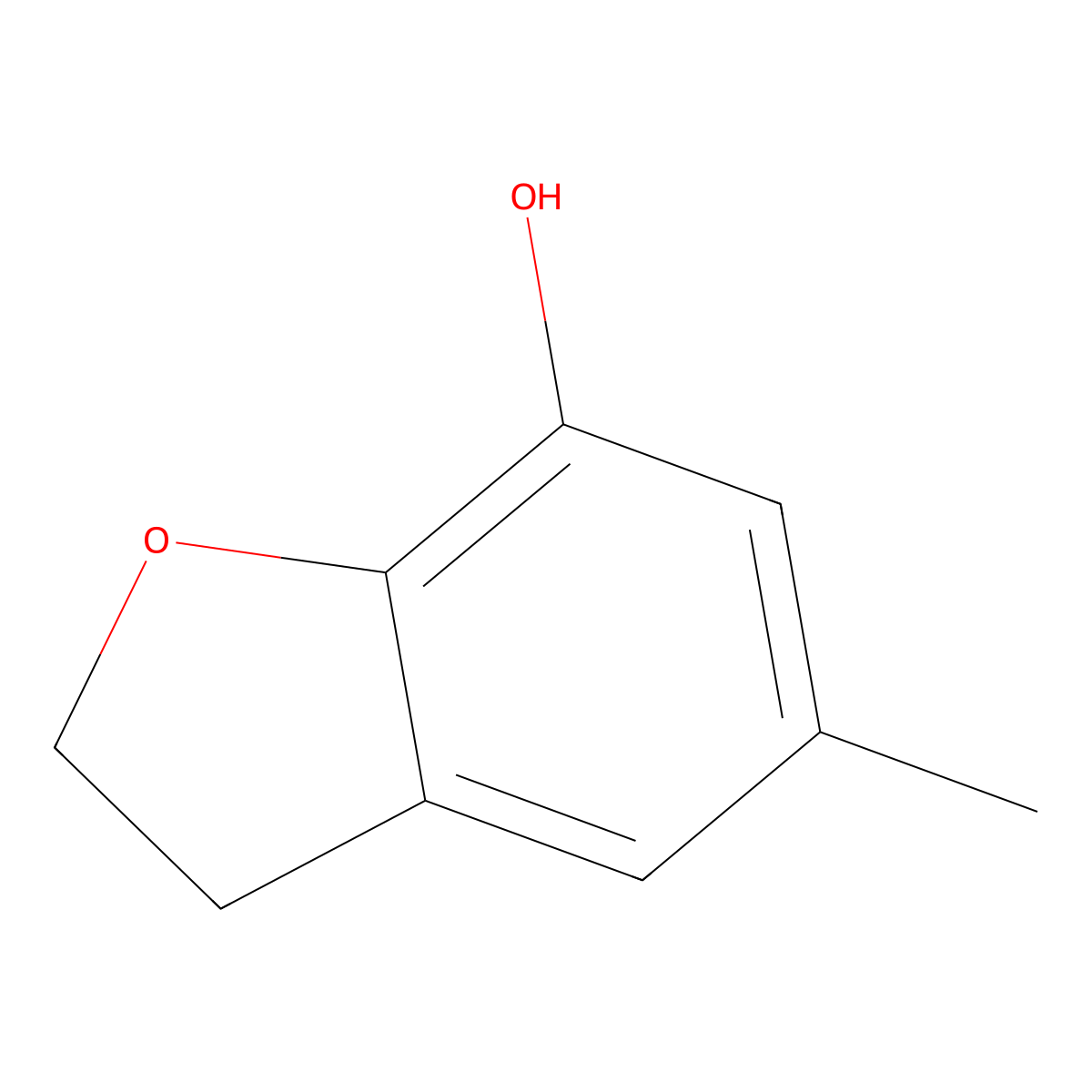 5-Methyl-2,3-dihydrobenzofuran-7-ol molecular structure, CAS 700866-36-0