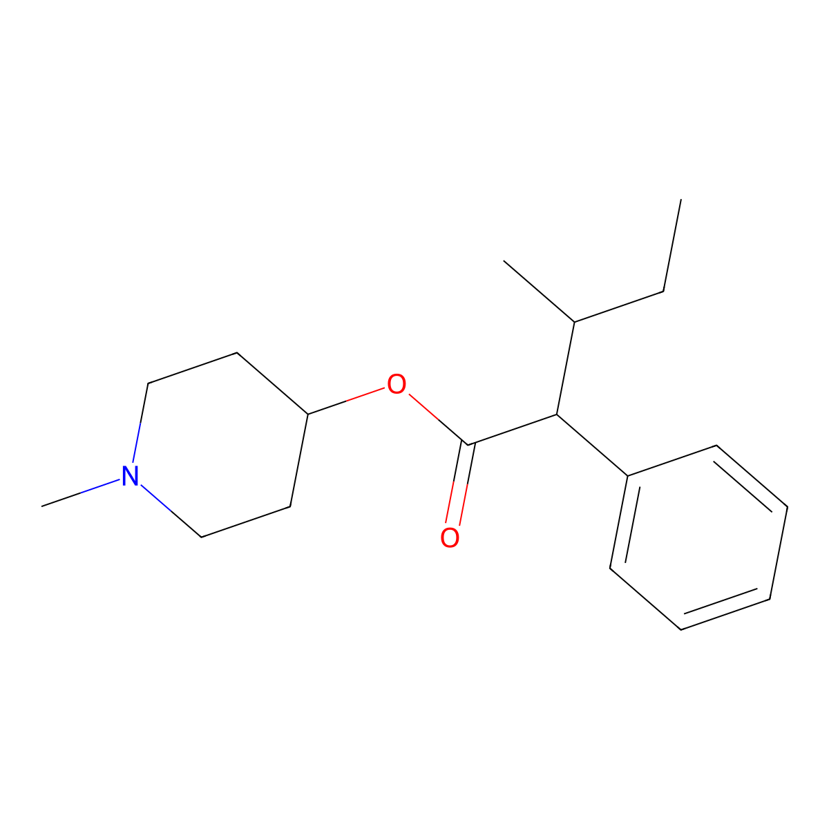 Pentapiperide molecular structure, CAS 7009-54-3