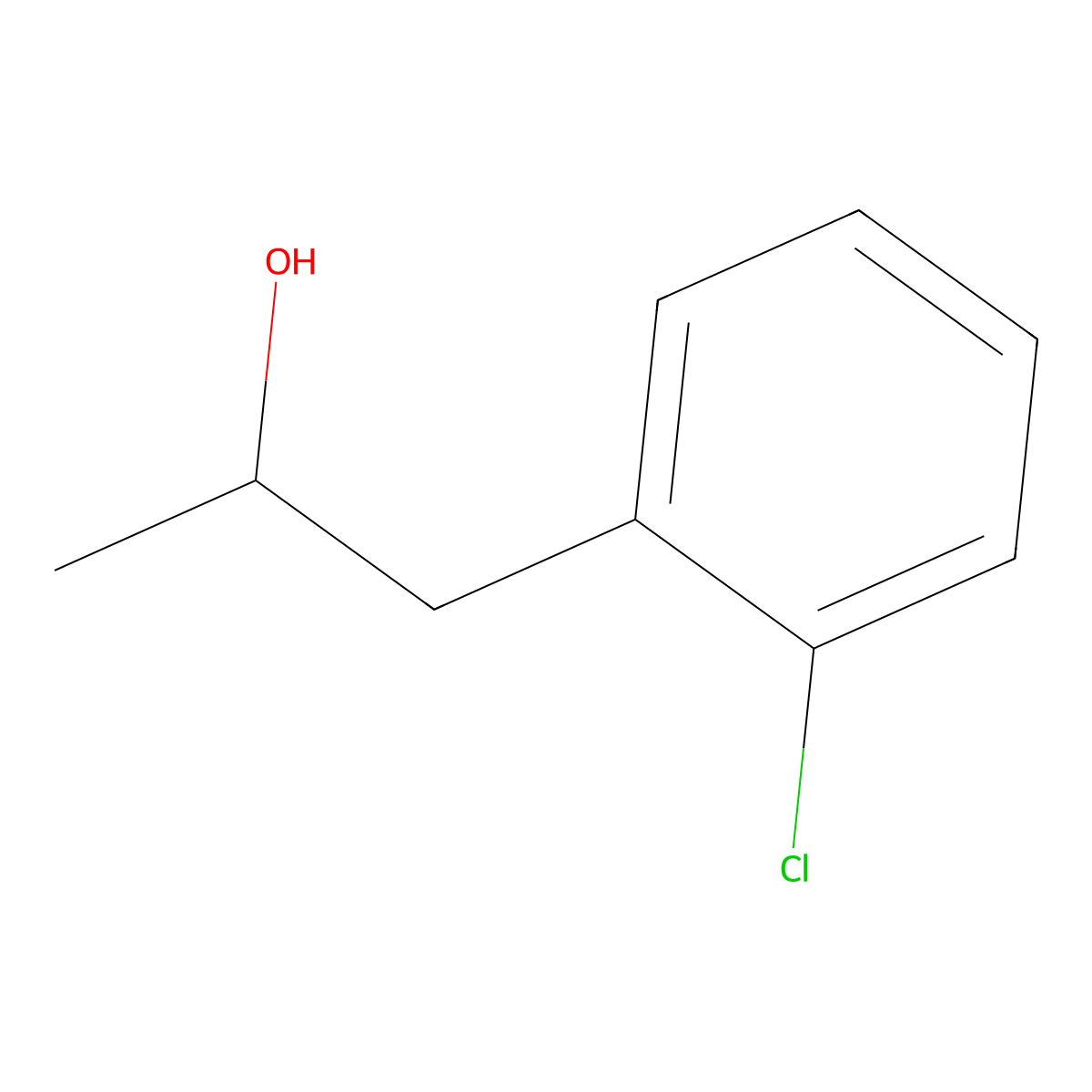 1-(2-Chlorophenyl)-2-propanol molecular structure, CAS 701-06-4
