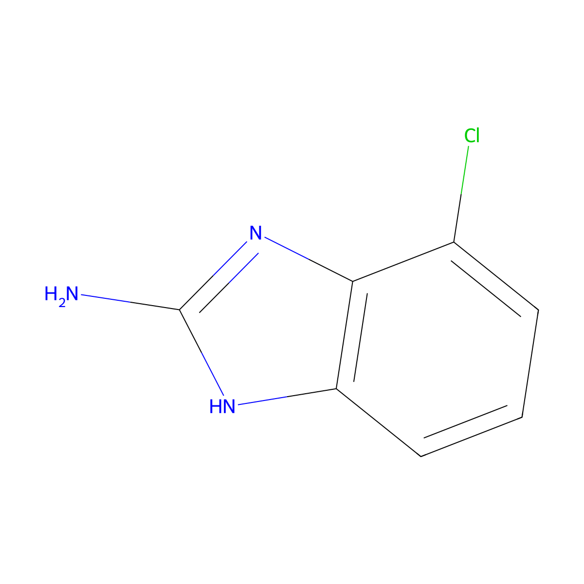 4-Chloro-1H-benzimidazol-2-amine molecular structure, CAS 701-14-4