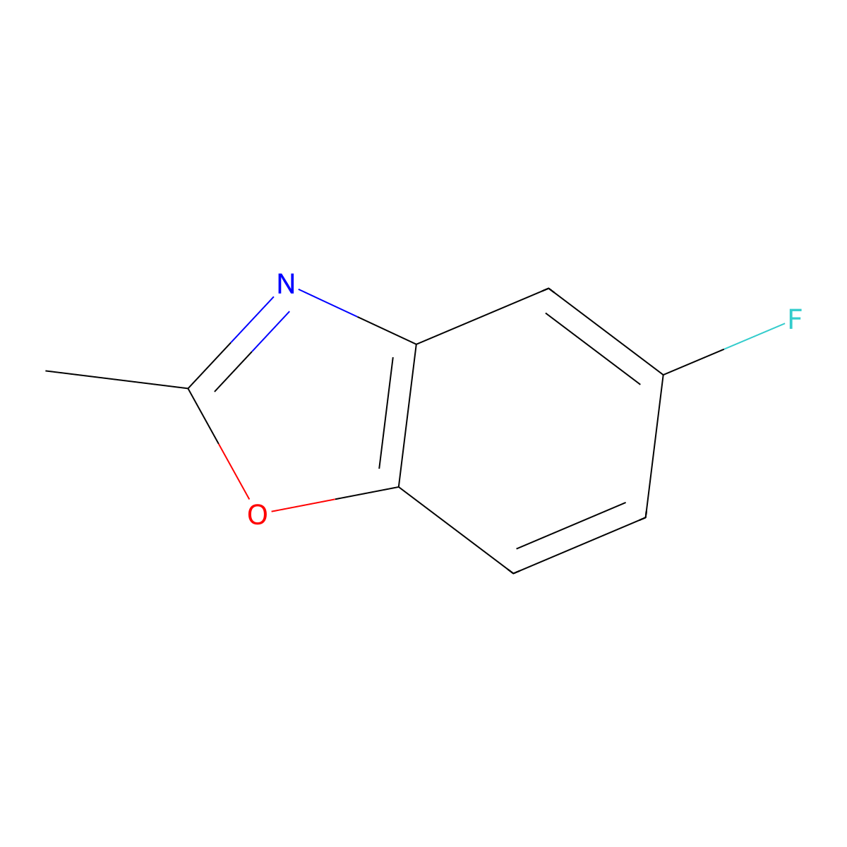 5-Fluoro-2-methylbenzoxazole molecular structure, CAS 701-16-6