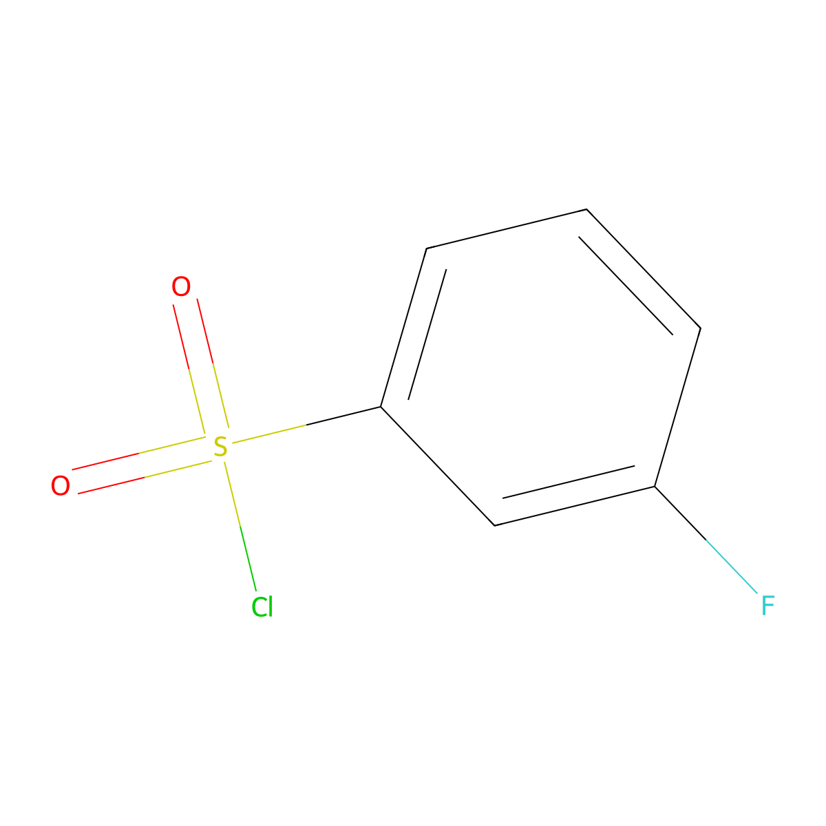 3-Fluorobenzenesulfonyl Chloride molecular structure, CAS 701-27-9