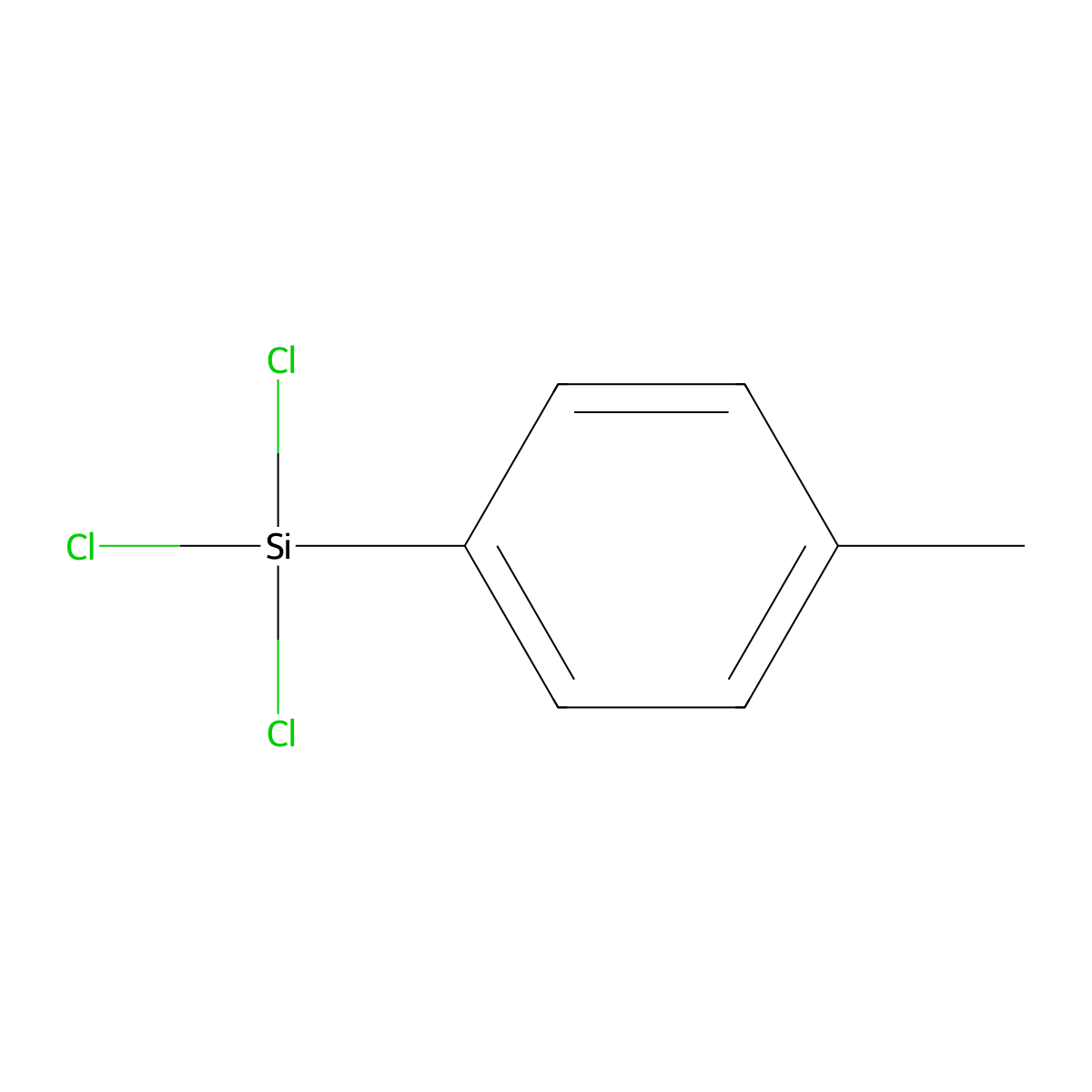 p-Tolyltrichlorosilane molecular structure, CAS 701-35-9