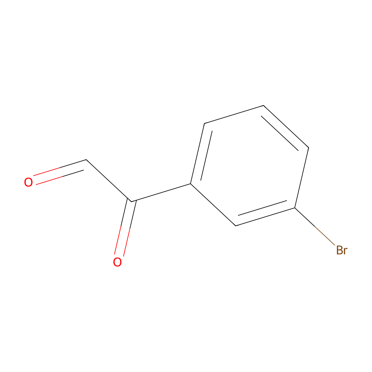 2-(3-Bromophenyl)-2-oxoacetaldehyde molecular structure, CAS 701-37-1
