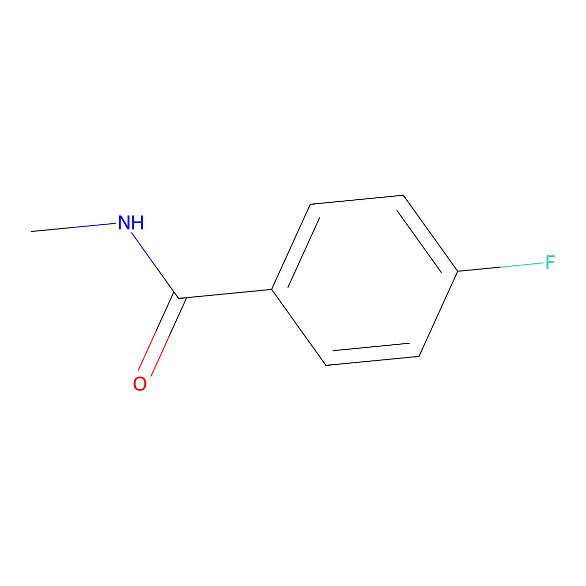 4-fluoro-N-methylbenzamide molecular structure, CAS 701-49-5