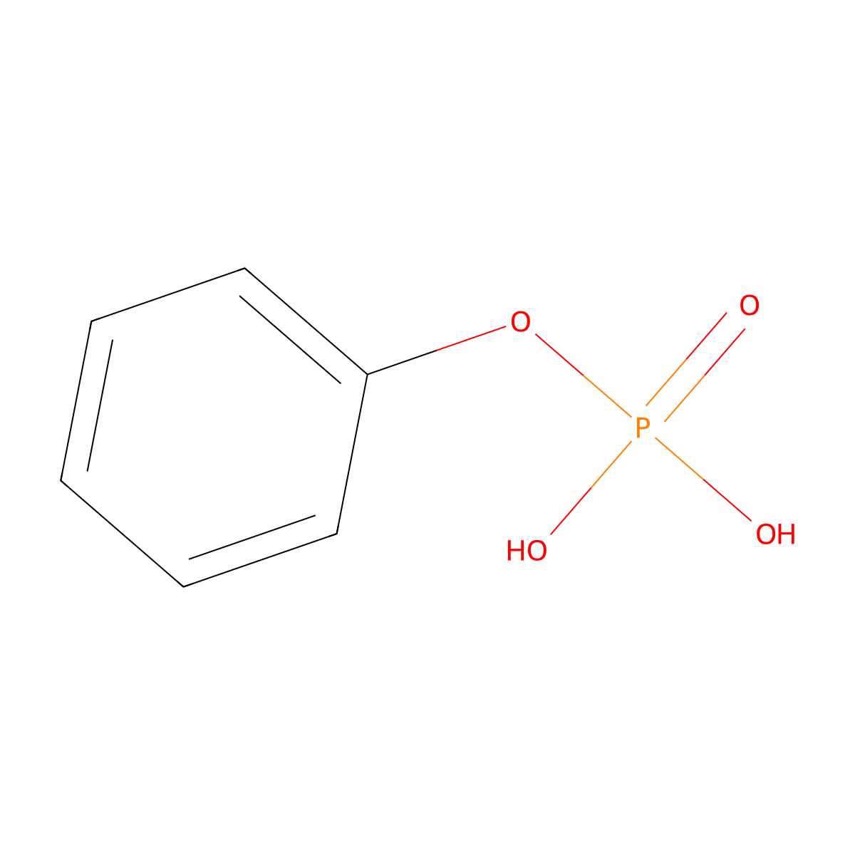 Phenyl phosphate molecular structure, CAS 701-64-4