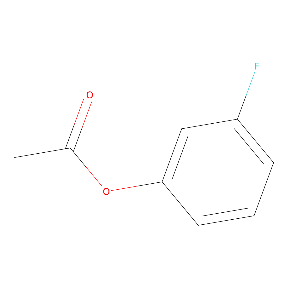 3-Fluorophenyl acetate molecular structure, CAS 701-83-7