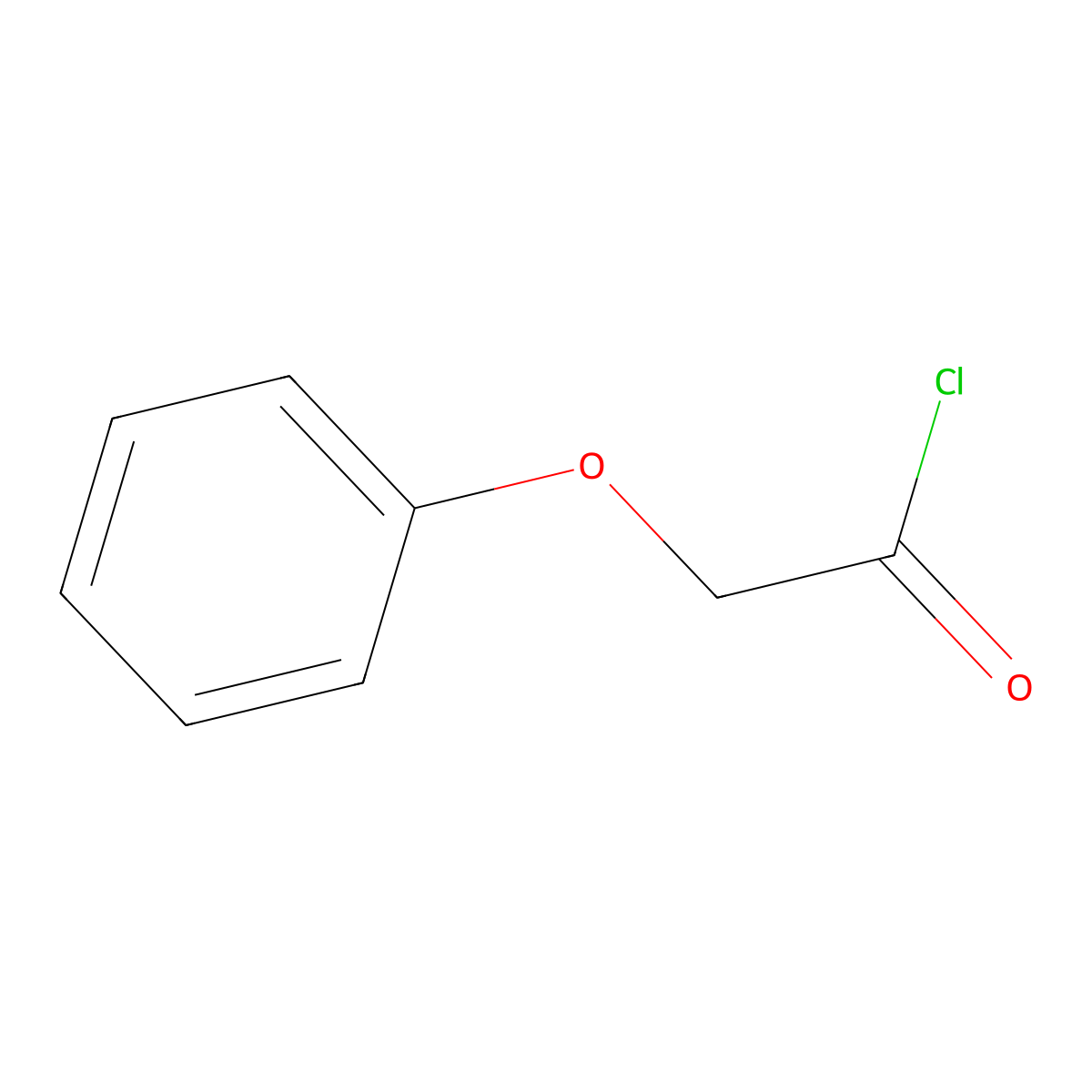 Phenoxyacetyl chloride molecular structure, CAS 701-99-5