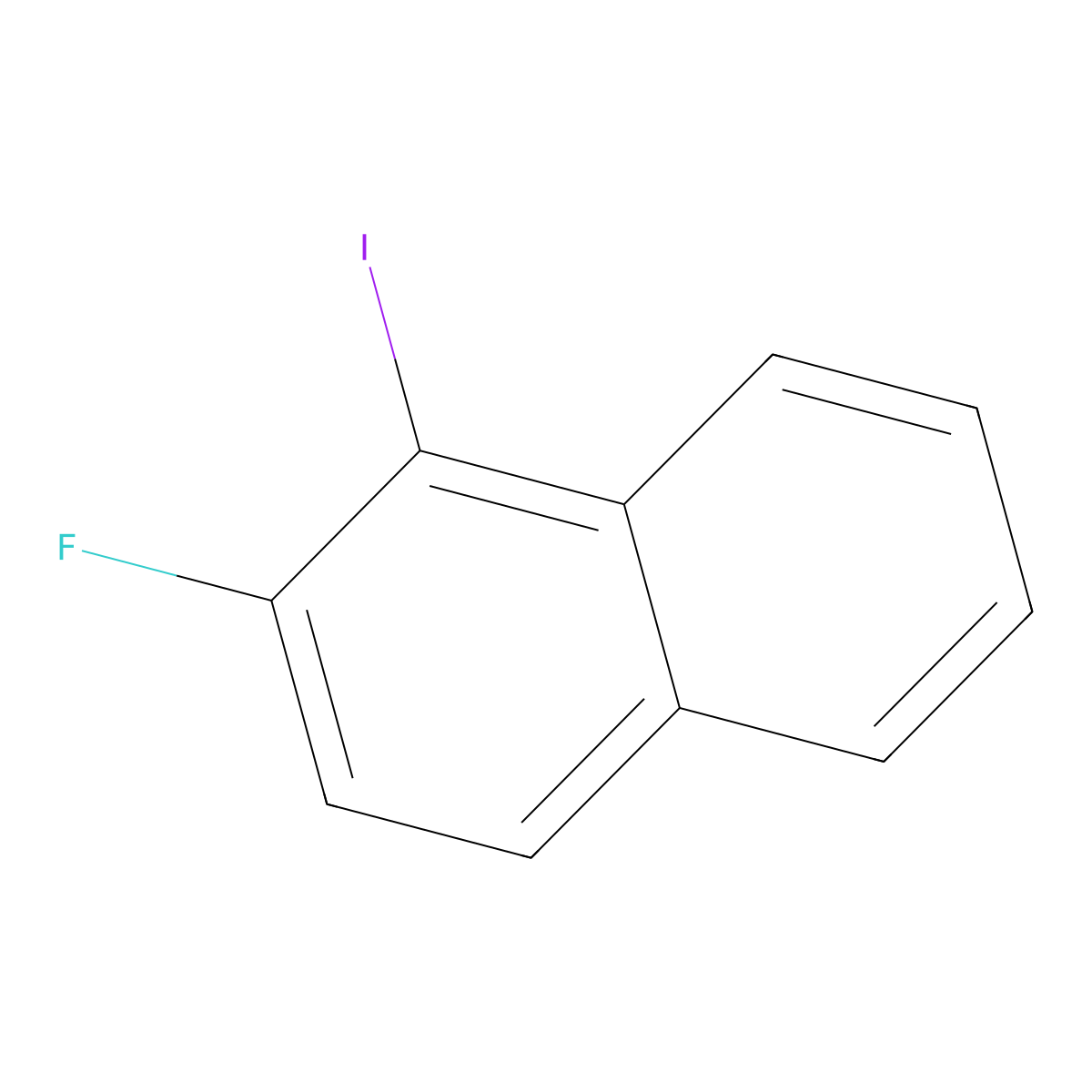 2-Fluoro-1-iodonaphthalene molecular structure, CAS 70109-77-2