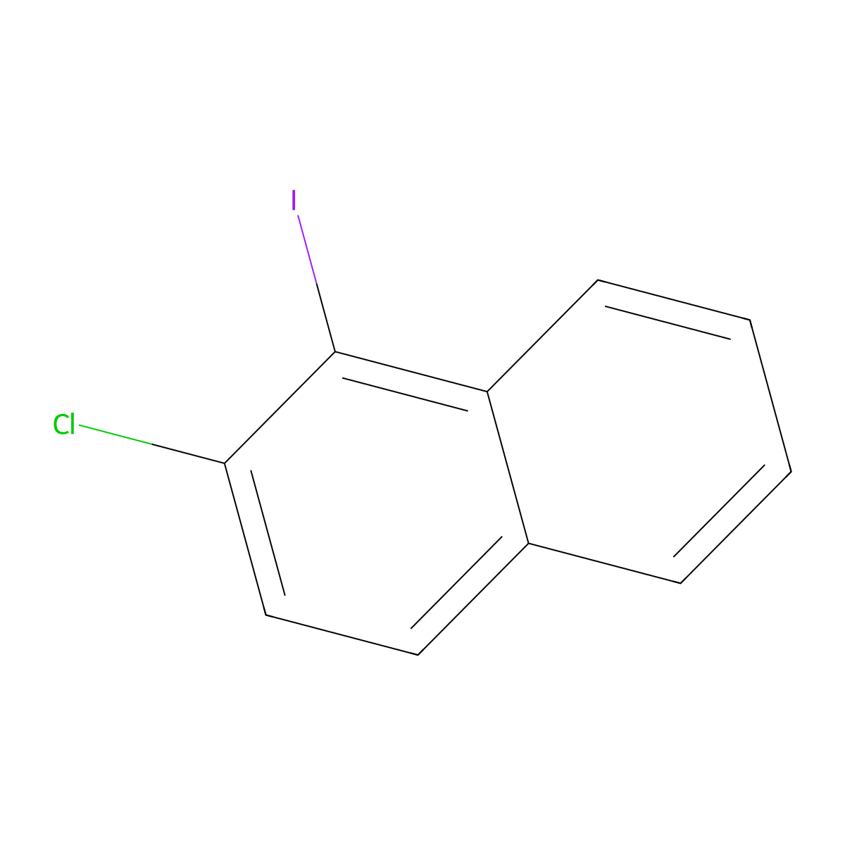 2-Chloro-1-iodonaphthalene molecular structure, CAS 70109-78-3