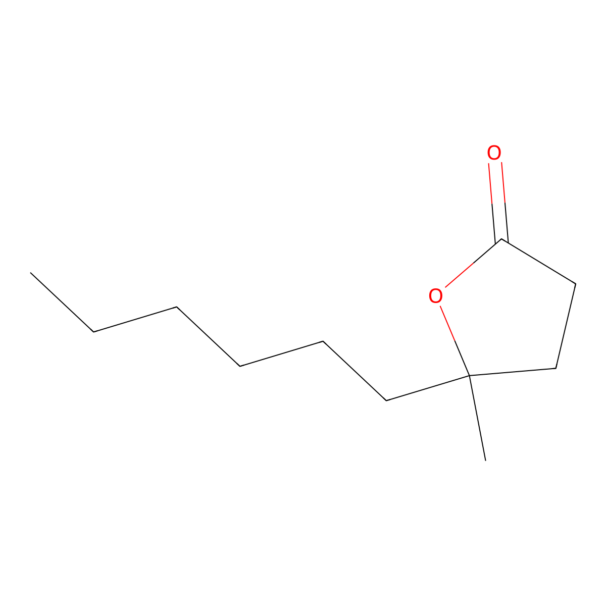 Dihydrojasmone lactone molecular structure, CAS 7011-83-8