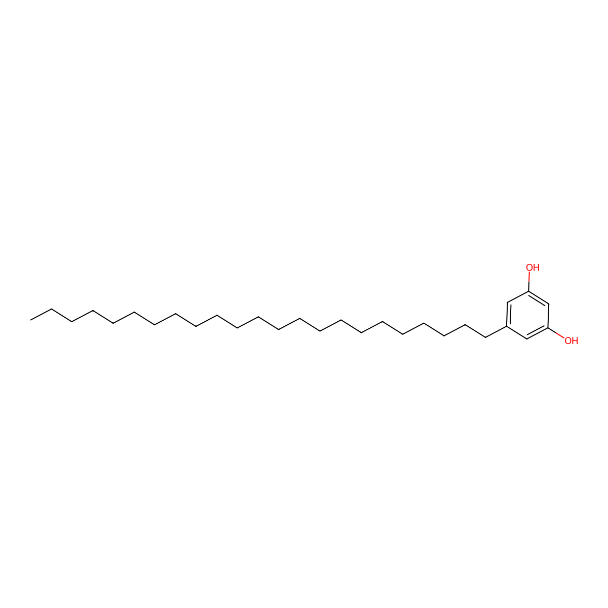 5-Tricosyl-1,3-benzenediol molecular structure, CAS 70110-60-0