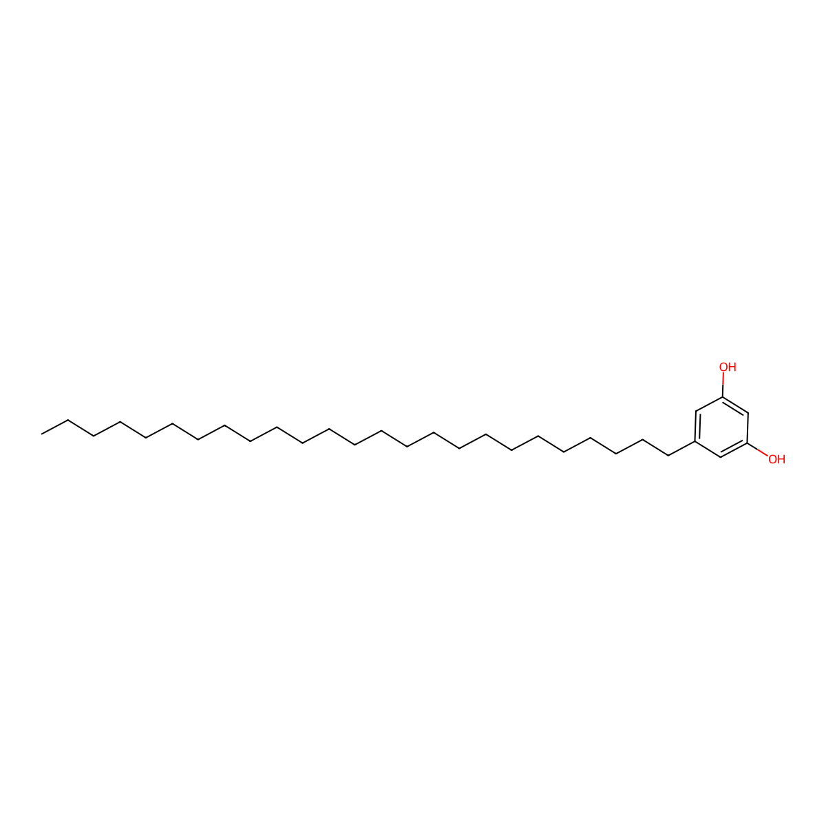 5-Pentacosylbenzene-1,3-diol molecular structure, CAS 70110-61-1