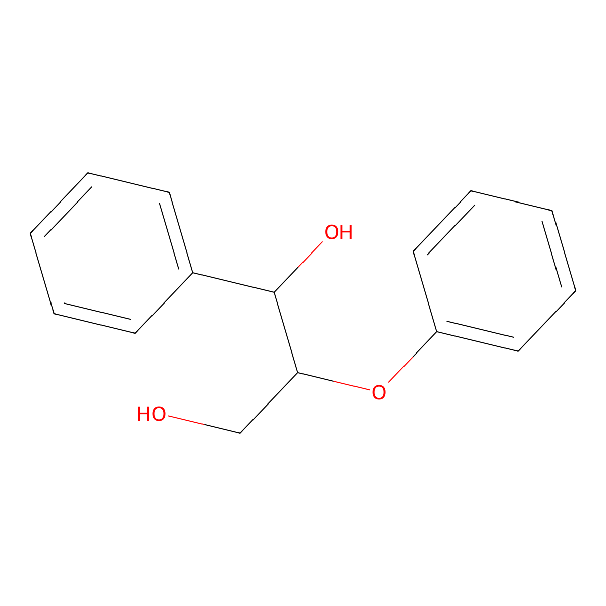 2-Phenoxy-1-phenylpropane-1,3-diol molecular structure, CAS 70110-65-5