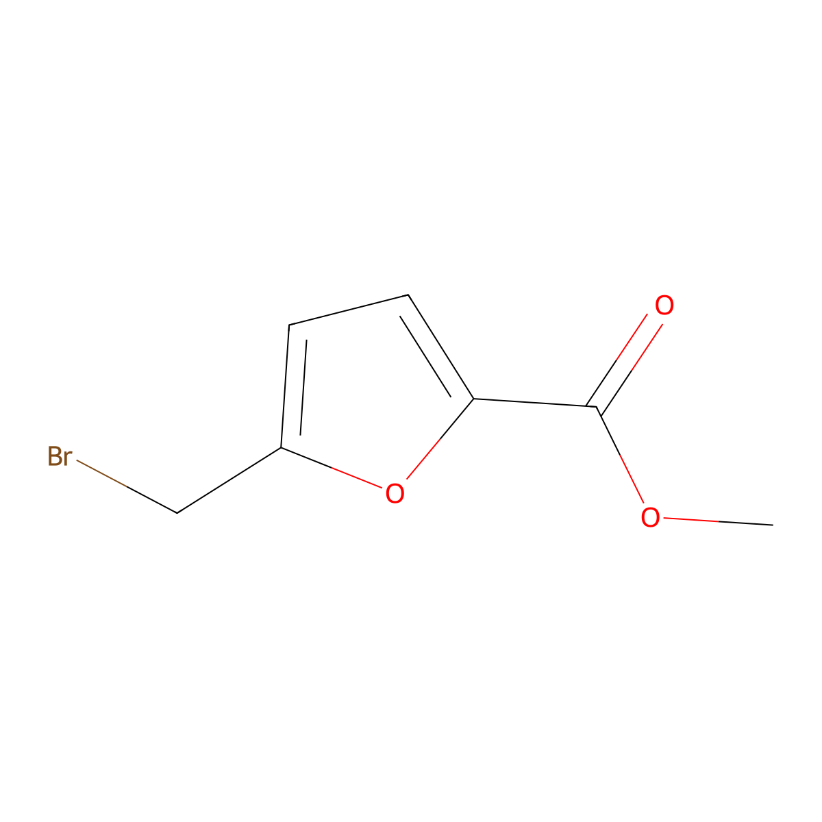 Methyl 5-(bromomethyl)furan-2-carboxylate molecular structure, CAS 70117-25-8