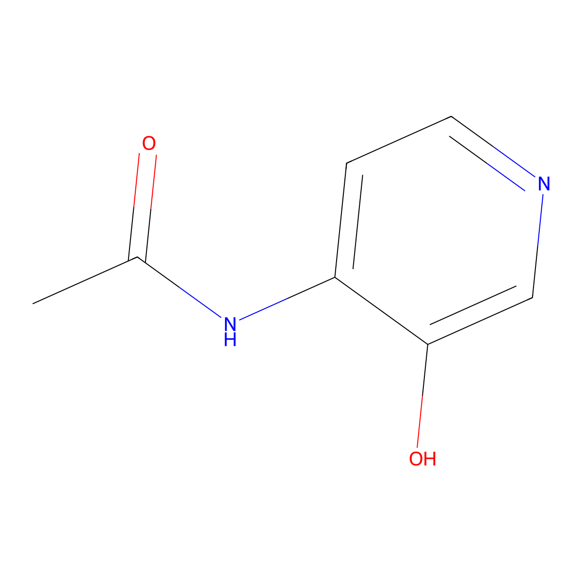N-(3-Hydroxypyridin-4-yl)acetamide molecular structure, CAS 70118-99-9