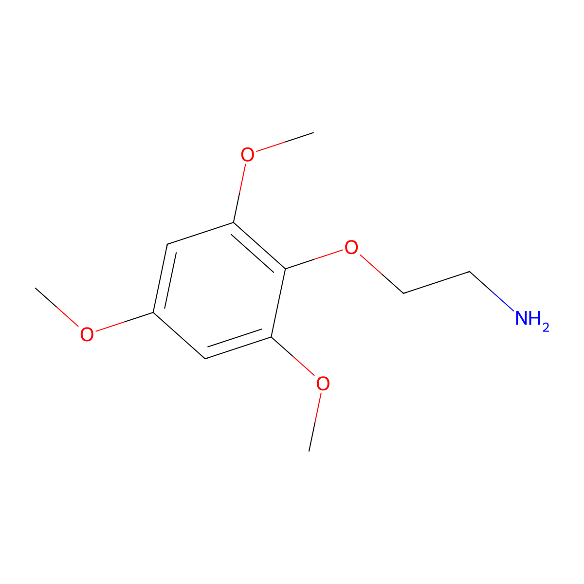 2-(2,4,6-Trimethoxyphenoxy)ethan-1-amine molecular structure, CAS 701194-10-7