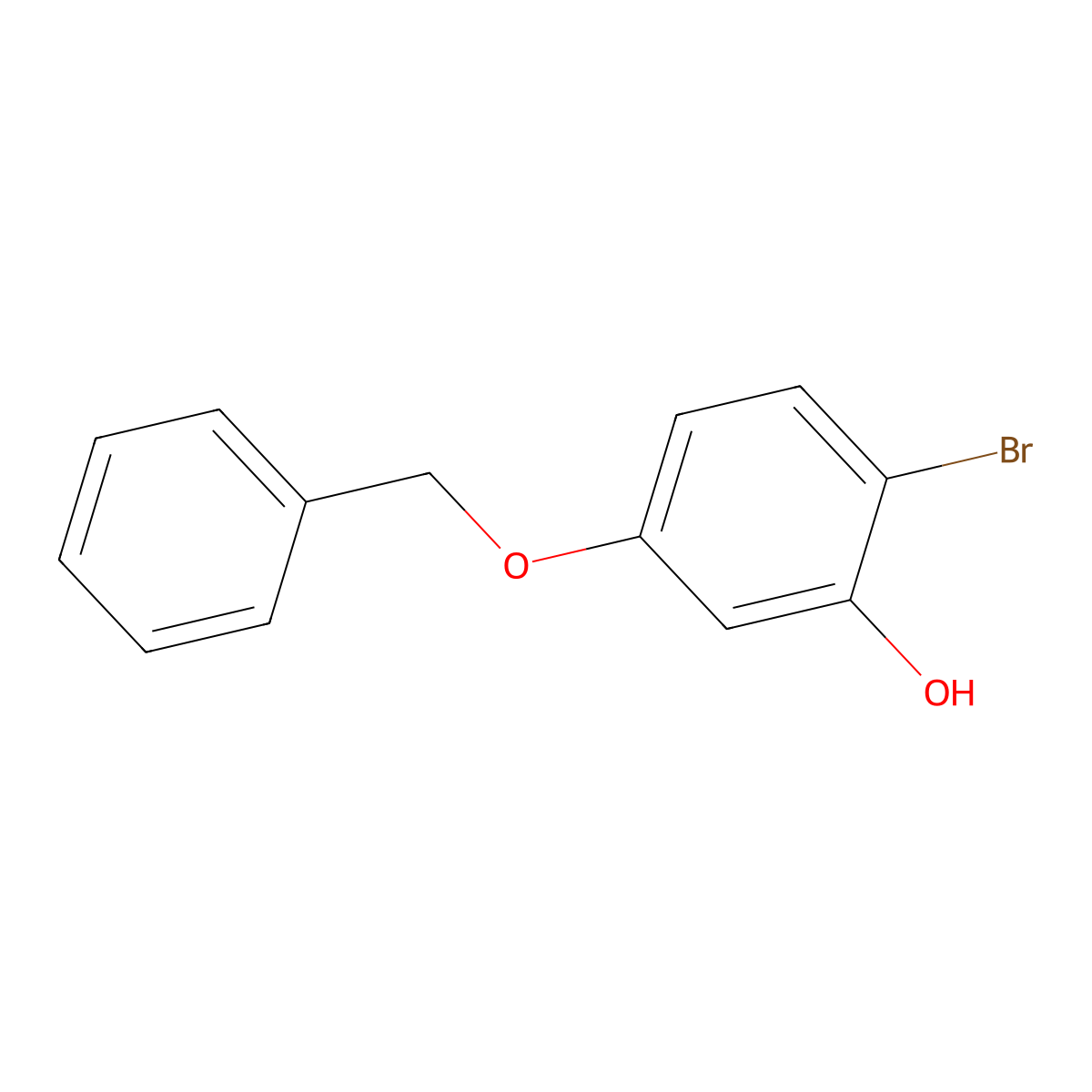 5-(Benzyloxy)-2-bromophenol molecular structure, CAS 70120-19-3