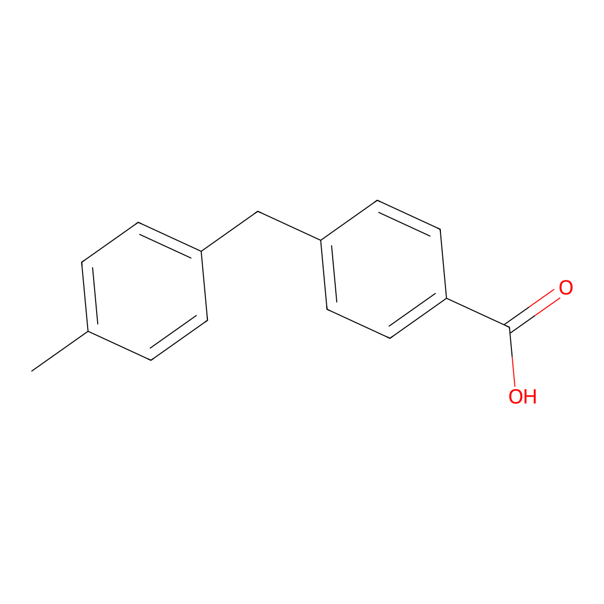 4-(4-Methylbenzyl)benzoic acid molecular structure, CAS 70121-78-7