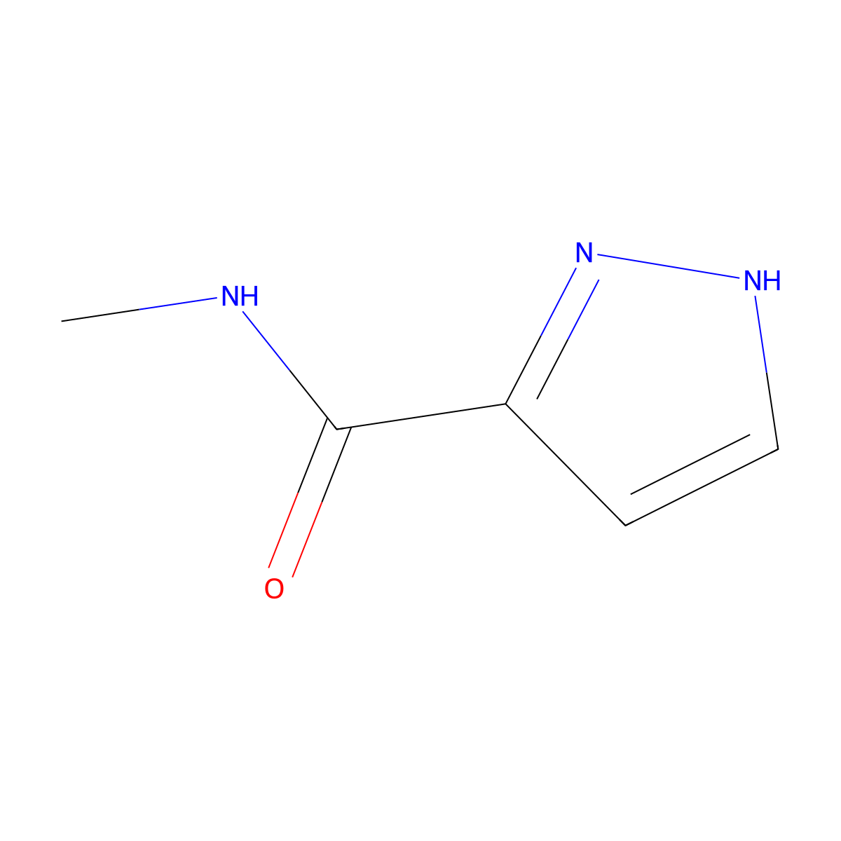n-Methyl-1h-pyrazole-3-carboxamide molecular structure, CAS 701214-21-3