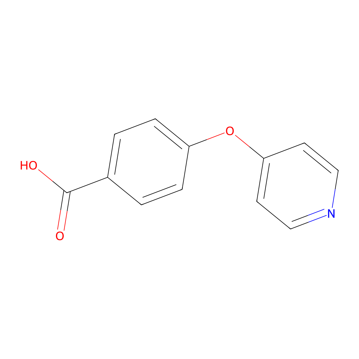 4-Pyridin-4-yloxybenzoic acid molecular structure, CAS 701215-27-2