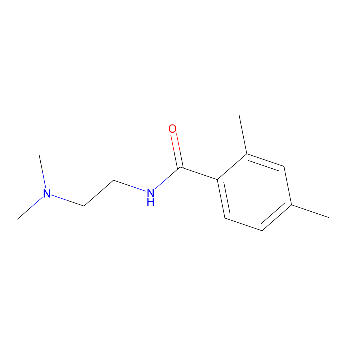 N-[2-(dimethylamino)ethyl]-2,4-dimethylbenzamide molecular structure, CAS 701219-06-9
