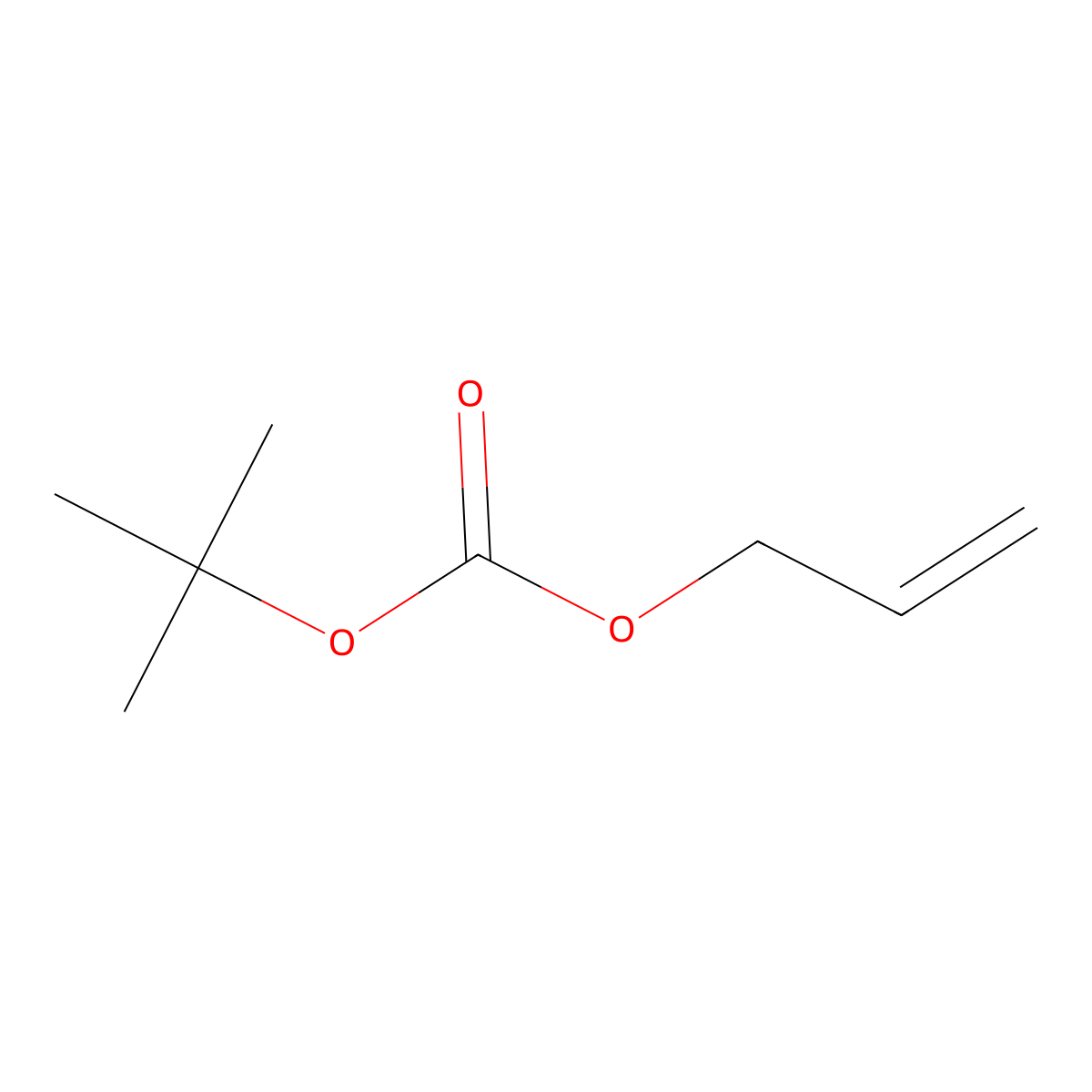 Allyl-t-butylcarbonate molecular structure, CAS 70122-89-3
