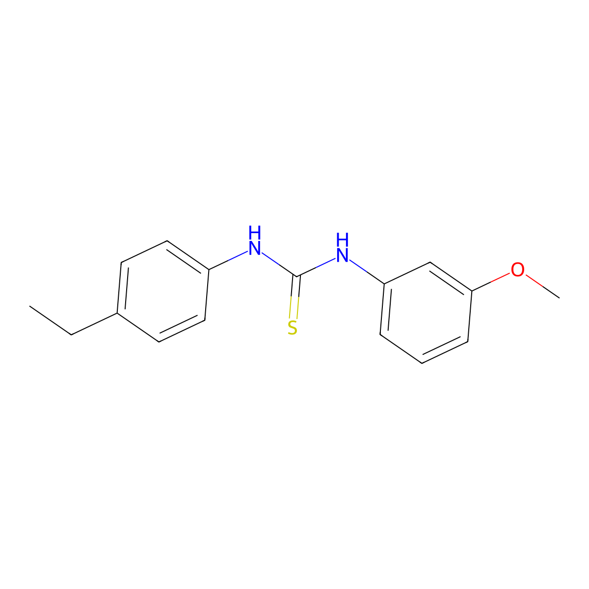 1-(4-Ethylphenyl)-3-(3-methoxyphenyl)thiourea molecular structure, CAS 701220-06-6
