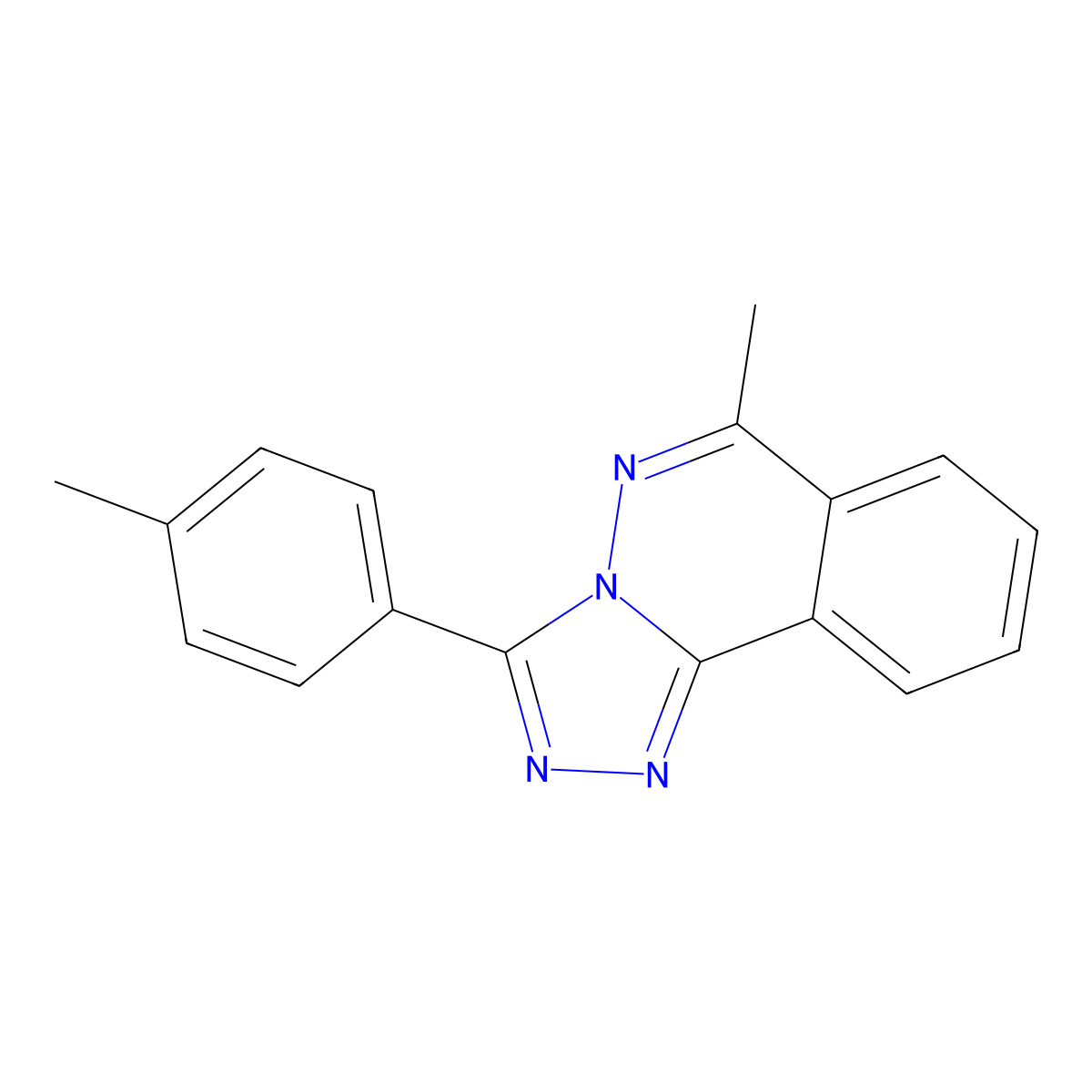 6-Methyl-3-(4-methylphenyl)-[1,2,4]triazolo[3,4-a]phthalazine molecular structure, CAS 701220-72-6