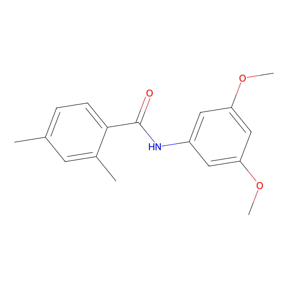 N-(3,5-dimethoxyphenyl)-2,4-dimethylbenzamide molecular structure, CAS 701220-88-4